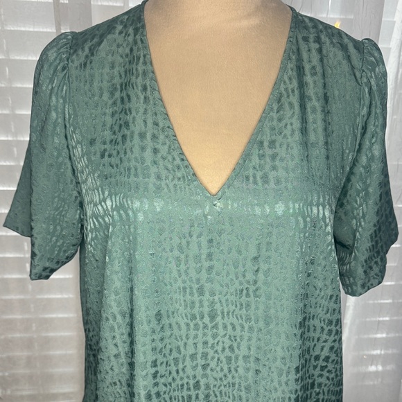 A New Day Textured Teal Midi Dress - Picture 3 of 7